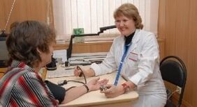 Measurement of blood pressure in medical consultation